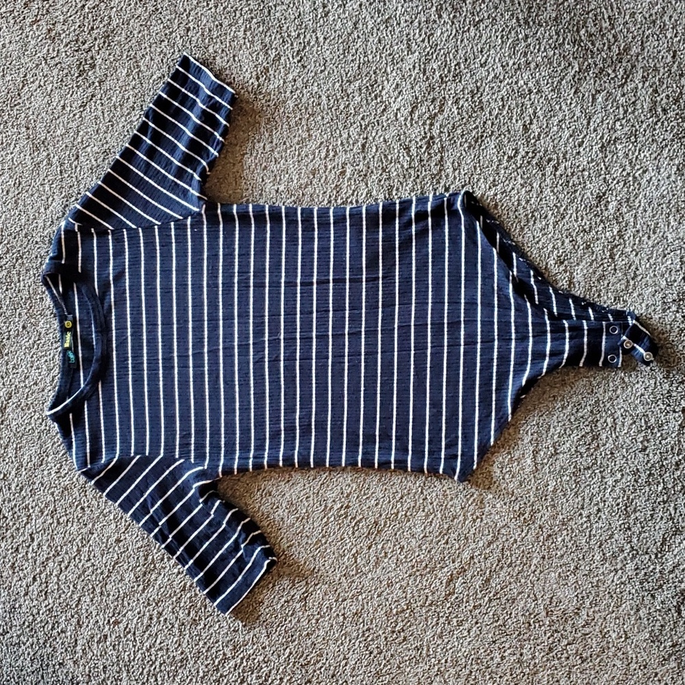 Stripped body suit